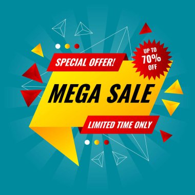 Abstract sale background with colourful style