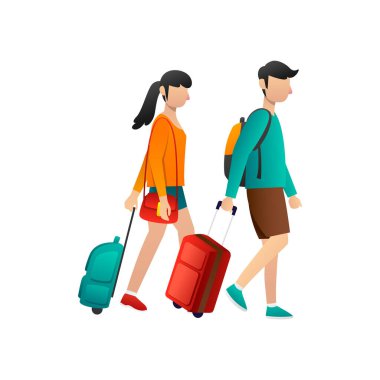 People activity, people going to travel