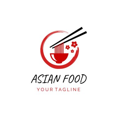 Aşçılık işin için Asya restoranının logosu
