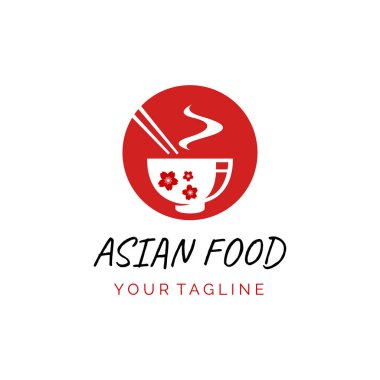Aşçılık işin için Asya restoranının logosu