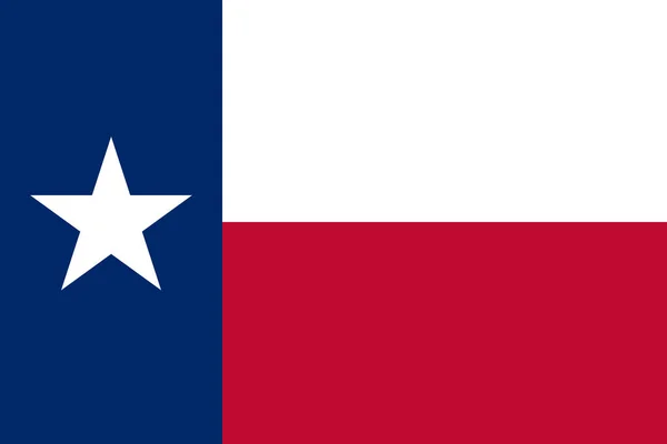 Vektor Texas zászlaja. — Stock Vector