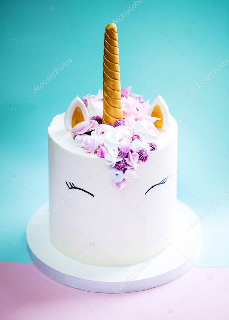 Unicorn birthday girl cake 