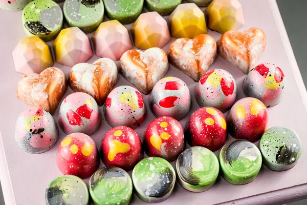 Çikolata Şeker Bonbon Closeup — Stok fotoğraf