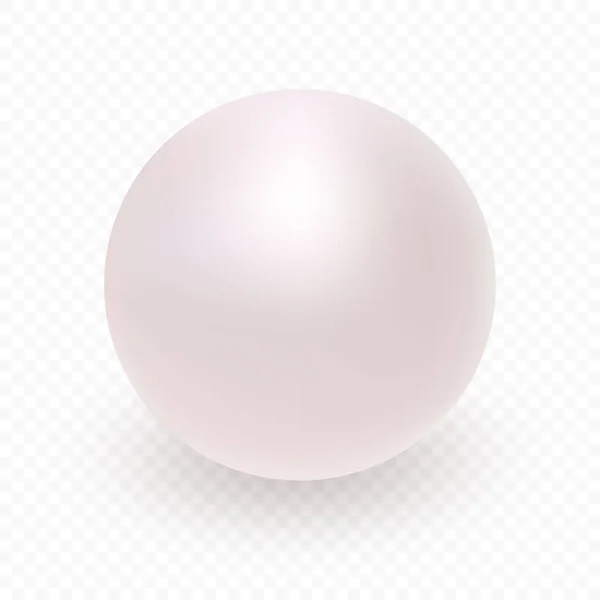 Icône perle isolée sur fond transparent . — Image vectorielle