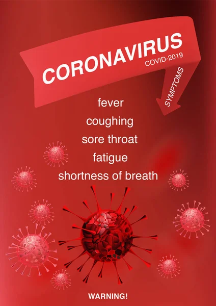 Éclosion de coronavirus, arrêter corona 2019-ncov fond . — Image vectorielle