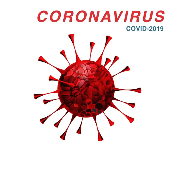 การระบาดของไวรัสโคโรนา หยุดภูมิหลังของโคโรน่า 2019-ncov . — ภาพเวกเตอร์สต็อก