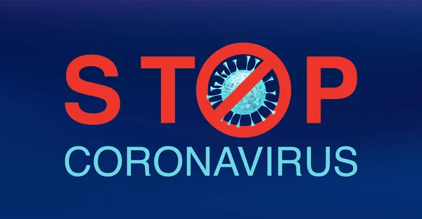 Éclosion de coronavirus, arrêter corona 2019-ncov fond . — Image vectorielle