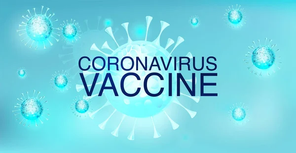 Vaccin contre le coronavirus, couronne vectorielle 2019-ncov remède de fond . — Image vectorielle