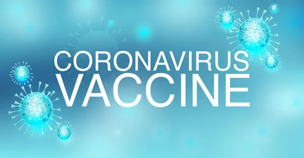 Vaccin contre le coronavirus, couronne vectorielle 2019-ncov remède de fond . — Image vectorielle