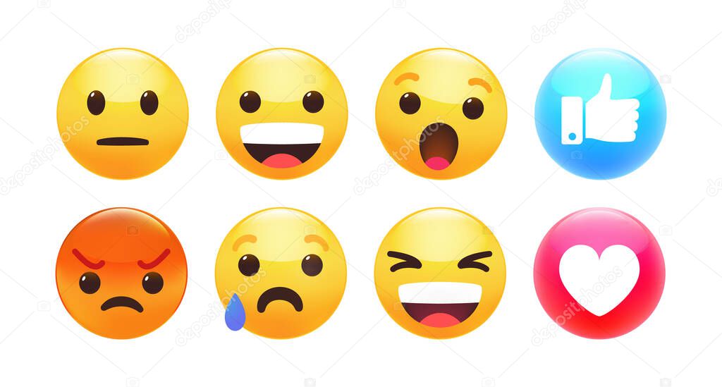 Social media icon set. Premium vector illustration.