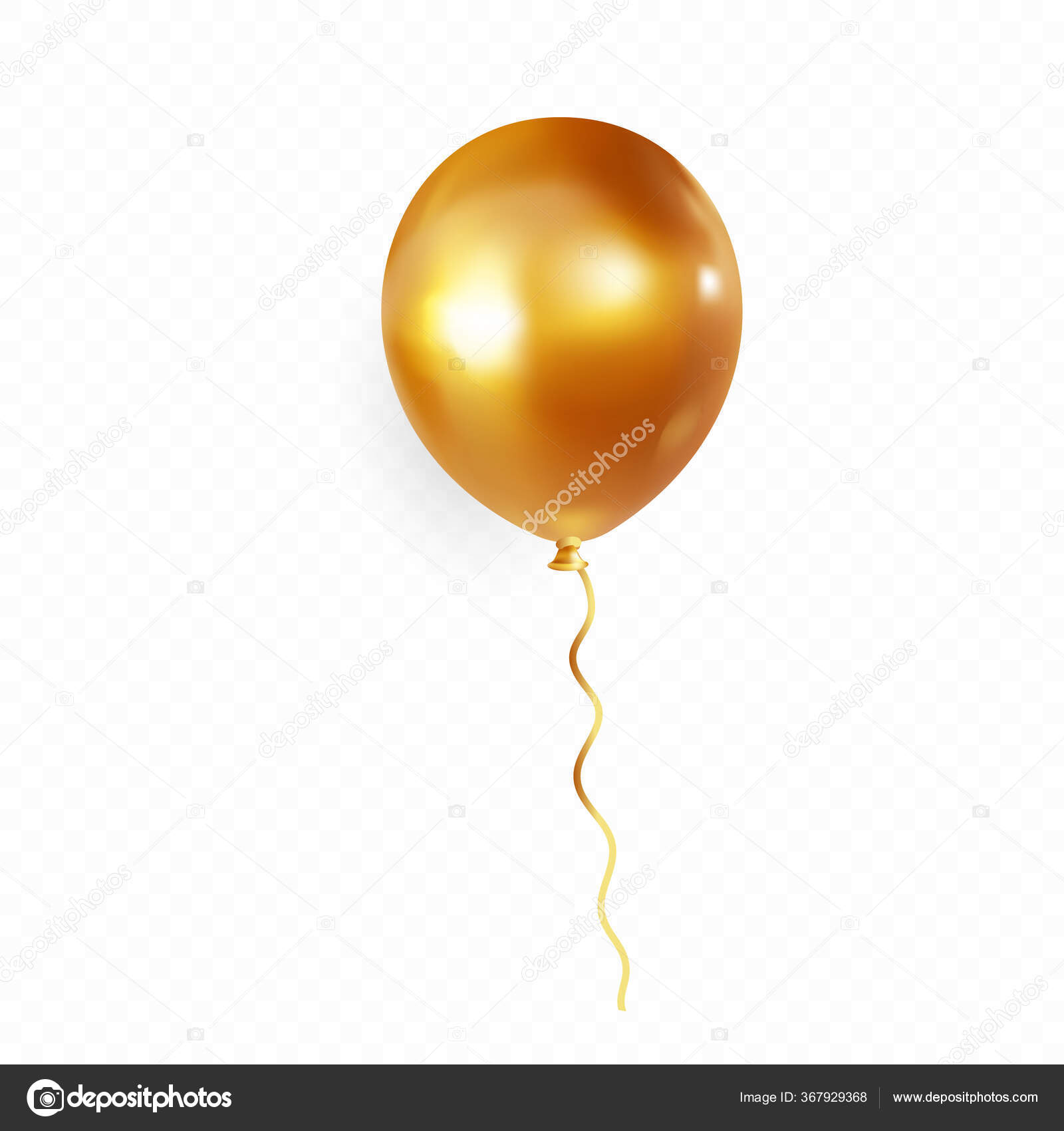 9,082 Gold balloon background Vector Images | Depositphotos