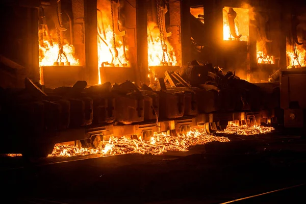 Olyckan vid ett stålverk — Stockfoto