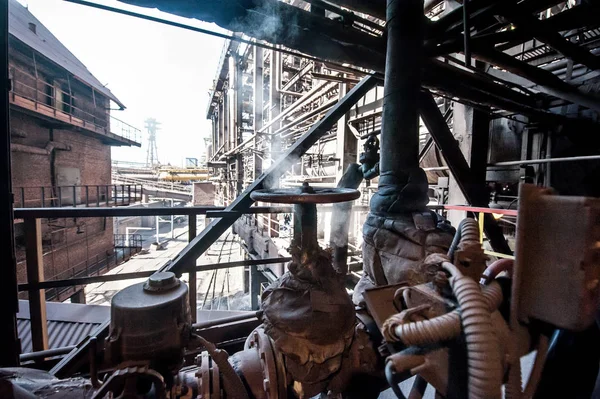 Sul Territorio Dell Impianto Industriale Esterno — Foto Stock