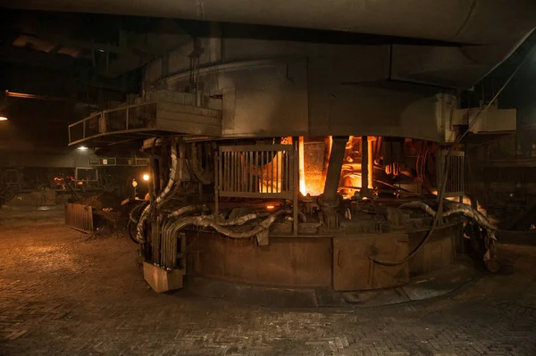 Processo Produção Siderurgia Forno Arco — Fotografia de Stock