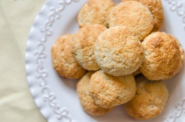 Kahvaltı için Hindistan cevizi yağı hindistan cevizi Vegan çerezleri  