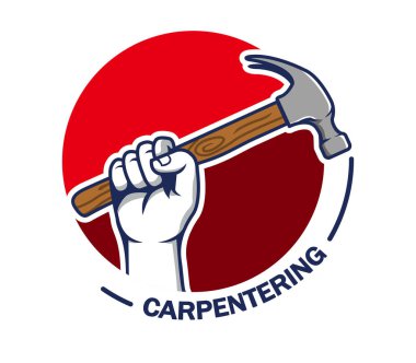 El Kepçe çekiç Carpentering rozet