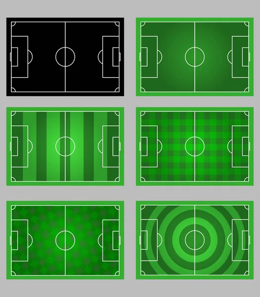 Patrón de campo de fútbol elemento gráfico — Vector de stock