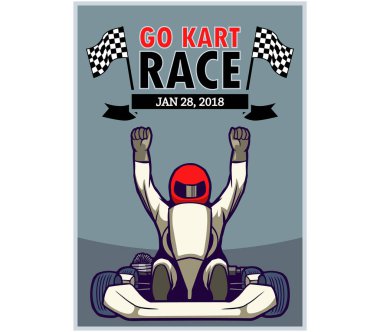 Kart gitmek yarış Poster