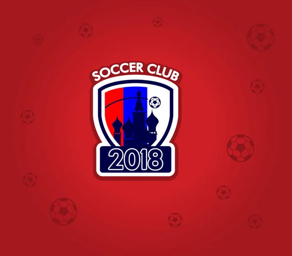Logo klubu 2018 piłka nożna — Wektor stockowy