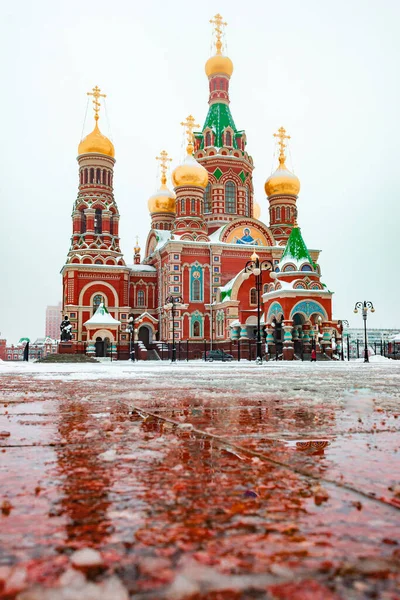 República Mari Ciudad Yoshkar Ola Rusia Blagoveshchensky Catedral —  Fotos de Stock