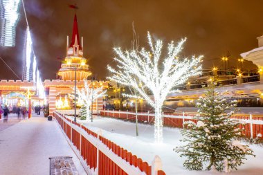 Kazan, Tataristan Cumhuriyeti, Rusya Yeni Yıl Yürüyen Caddesi.