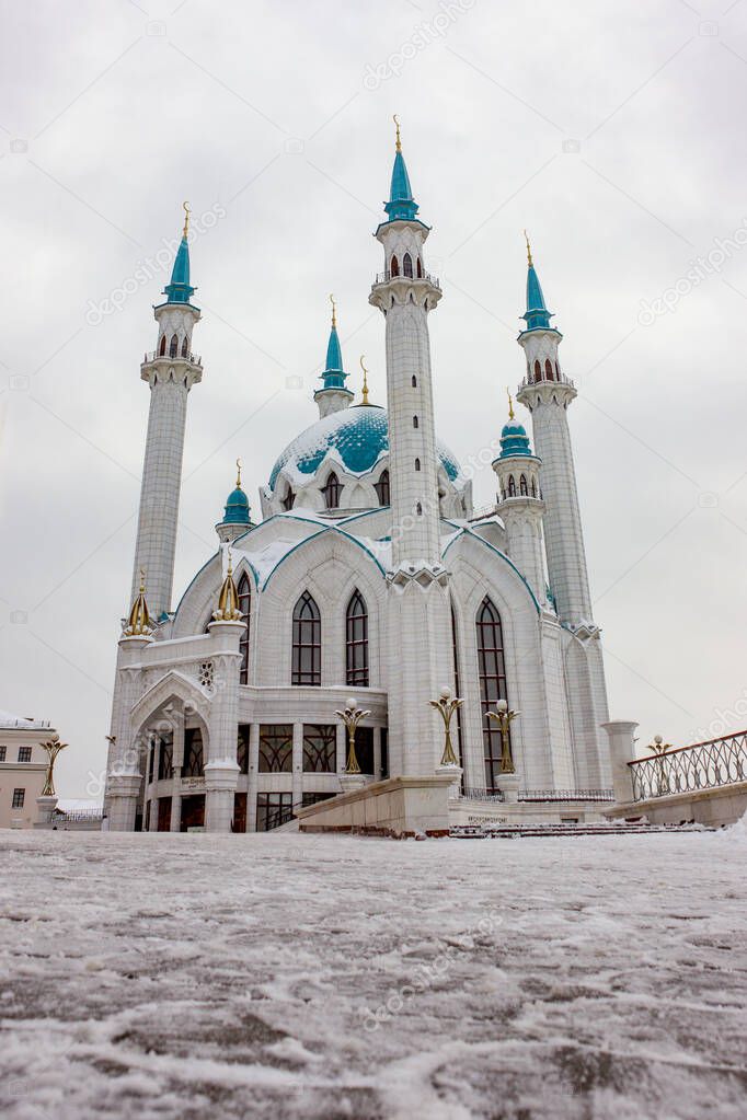Kazan, Republic of Tatarstan, Russia View of the Kul Sharif mosque.