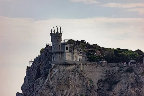 Krim Jalta Blick Auf Die Burg Schwalbennest Tourismus Auf Der — Stockfoto