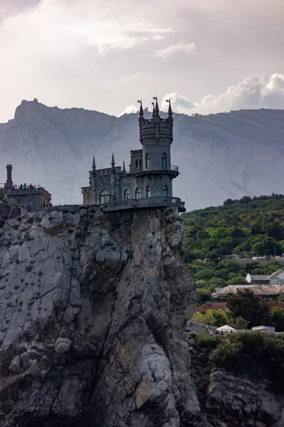 Krim Jalta Utsikt Över Slottet Svalans Näste Turism Krim Stenen — Stockfoto