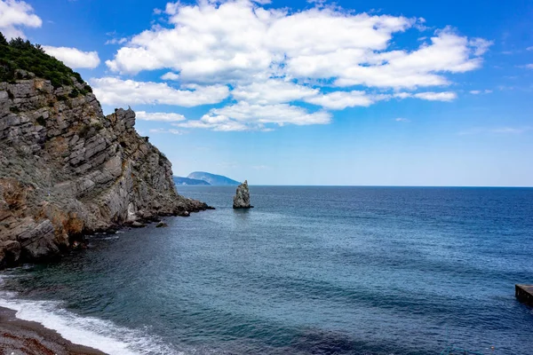 Κριμαία Γιάλτα Άποψη Της Θάλασσας Και Των Βράχων Τουρισμός Στην — Φωτογραφία Αρχείου