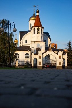 Rusya, Moskova bölgesi, Reutov. Tanrı 'nın Annesi Kazan Simgesi Kilisesi..