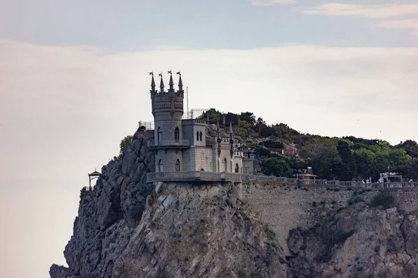 Krim Jalta Blick Auf Die Burg Schwalbennest Tourismus Auf Der — Stockfoto