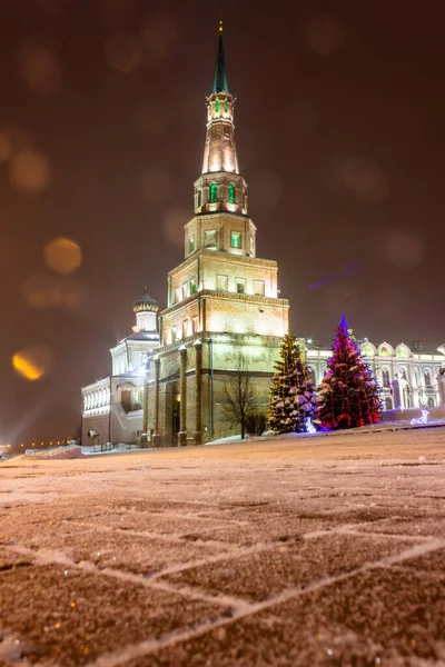 Kazan Republik Tatarstan Russland Schiefer Turm Von Syuyumbike — Stockfoto
