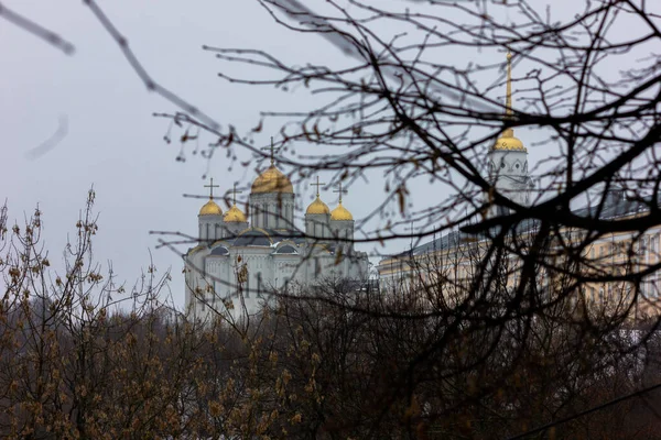 Rusland Stad Vladimir Assumptie Kathedraal — Stockfoto