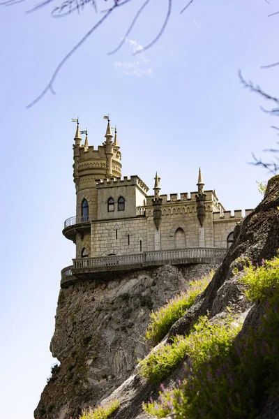 Krim Jalta Blick Auf Die Burg Schwalbennest Tourismus Auf Der — Stockfoto