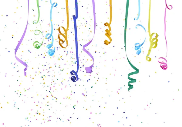 Festive Colorful Confetti White Background — Stock Photo, Image