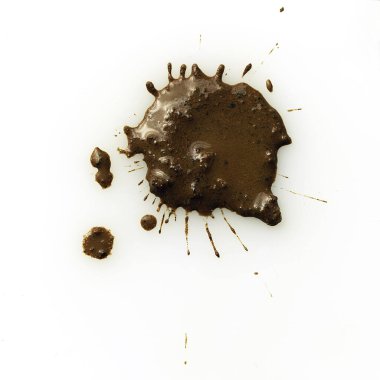 Çamur damlası tecrit edilmiş yakın çekim