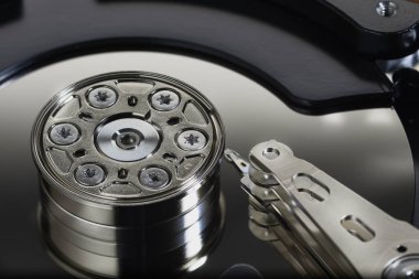 sabit disk sürücüsü, yakın çekim 