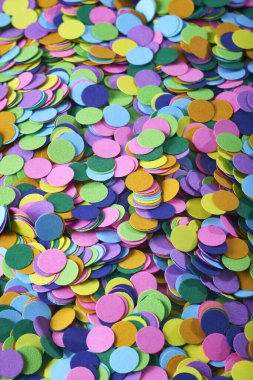 Konfeti çok renkli arkaplan makrosu