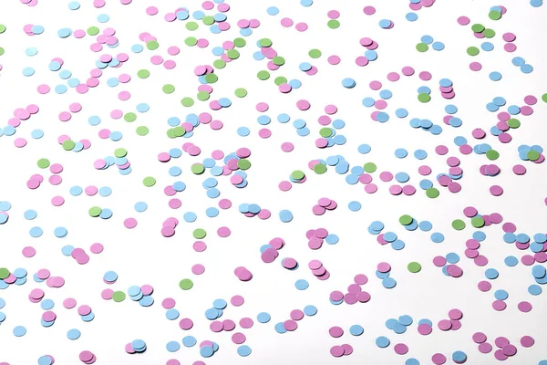 Confetti Sfondo Festa Carnevale Nei Colori Blu Rosa — Foto Stock