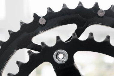 Bisiklet için krankset, yakın plan