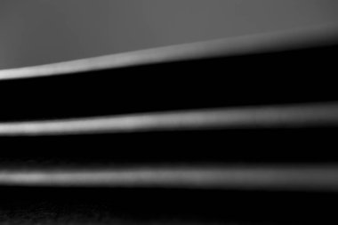 Kapalı kitap kapatılmış arkaplan, makro. Soyut monokrom