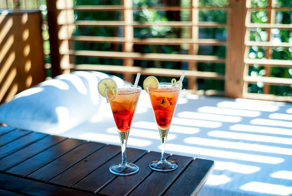 Cocktail strand vakantie zee — Stockfoto