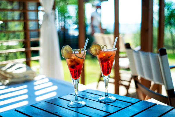 Cocktail beach vacation sea