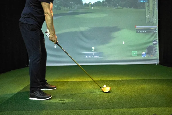 Simulador de golfe — Fotografia de Stock