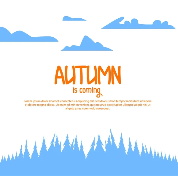 Broşür için sonbahar manzara.