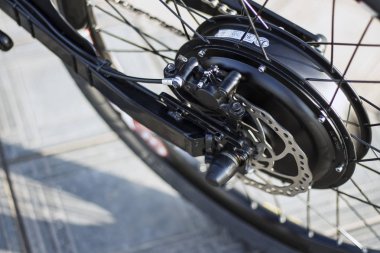 Elektrik motorlu bisiklet ebike Bisiklet yakın çekim