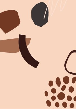 Soyut modern sanat minimal arkaplan poster resim baskısı