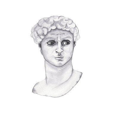 David 'in suluboya mermer heykeli izole edilmiş bir resimle karşı karşıya.
