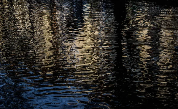 Autumn Reflected Water Background Texture — Stock Photo, Image