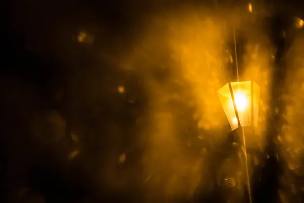 Lanterna Abstrata Lanterna Noite Contexto — Fotografia de Stock